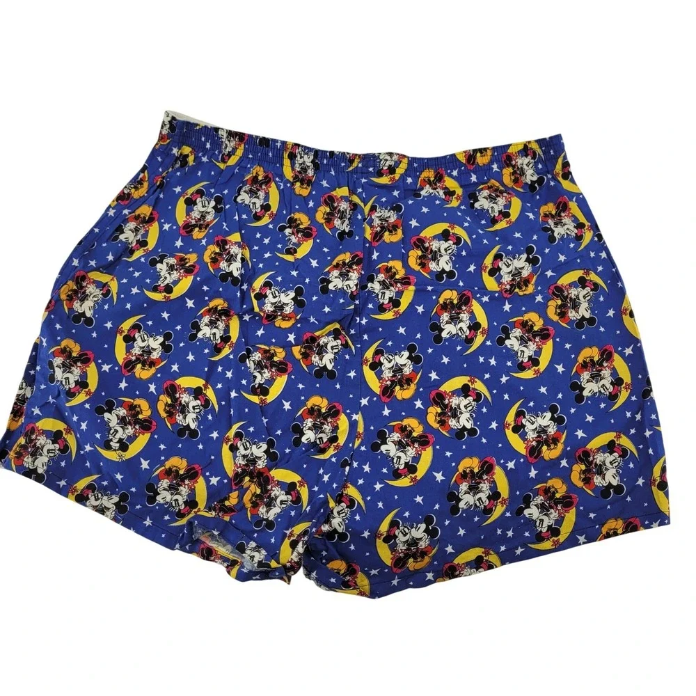 Disney Mickey Unlimited XL Boxer Shorts Men's Blue Minnie Mouse Paper Moon‎